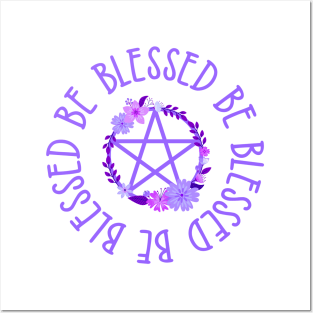 Purple Pentacle Design Cheeky Witch® Posters and Art